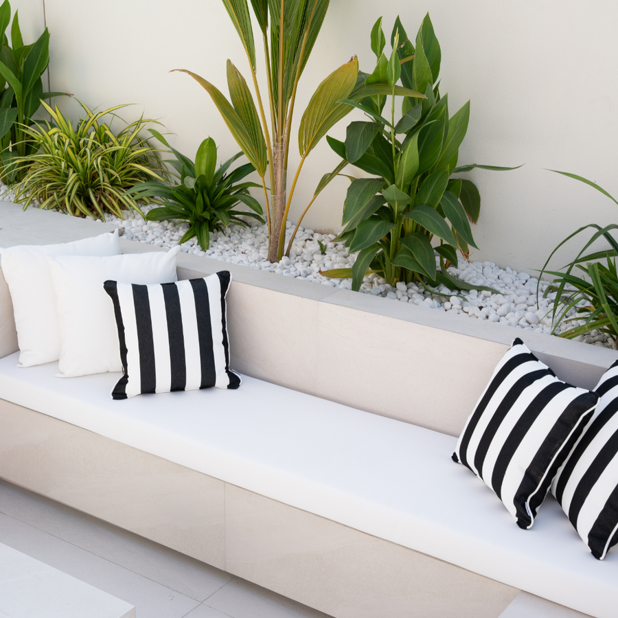 Cotton White Outdoor Cushion