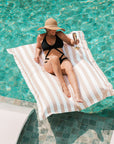 Pool Pillow | Sand Stripe