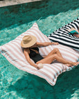 Pool Pillow | Sand Stripe