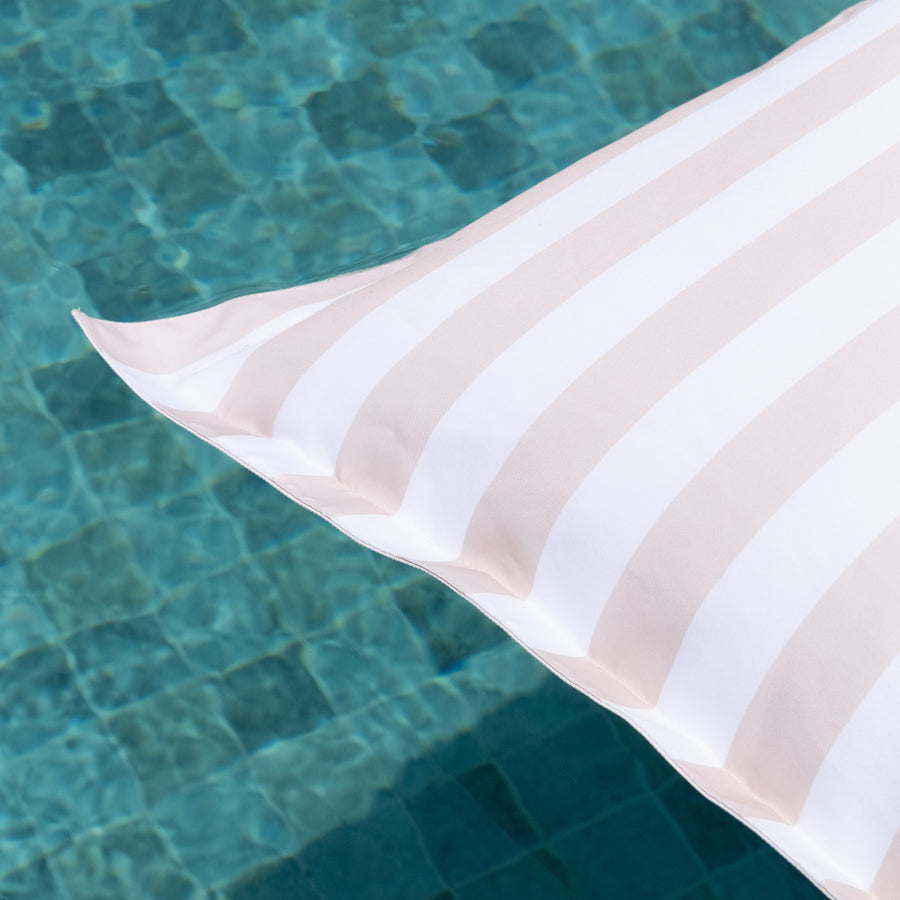 Pool Pillow | Sand Stripe